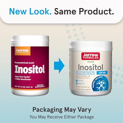 Jarrow Formulas Inositol 600 mg, Dietary Supplement for Cellular Health Support, 8 oz - AB Mystery