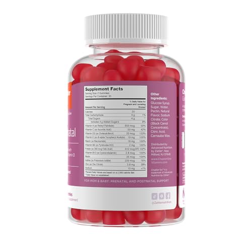 Zahler Chapter Six Prenatal Multivitamin with Folic Acid, Vitamin D and More Zahler