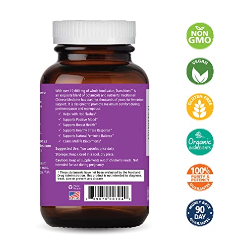 Pure Essence Labs Transitions Vitamins for Women, Natural Menopause Relief Supplement - AB Mystery