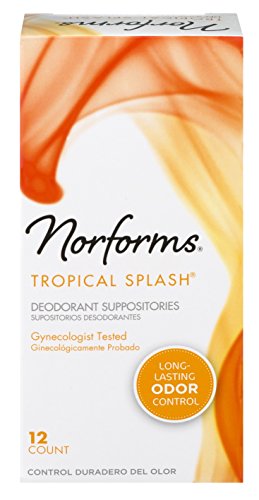 Norforms Suppositories Tropical Splash 12 Count (Pack of 3)