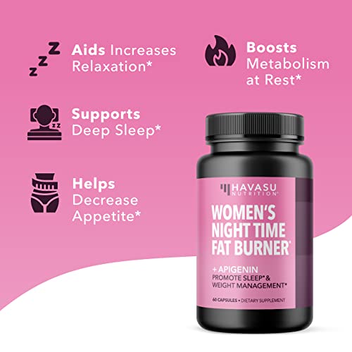 Night Time Fat Burner for Women | Weight Loss and Sleep Support Blend With Apigenin - AB Mystery