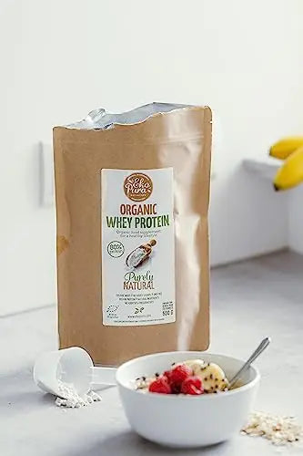 Ekopura Organic Whey Protein 500g | 80% Protein | Hormone Free, GMO-Free, Soy-Free, Additive Free Ekopura