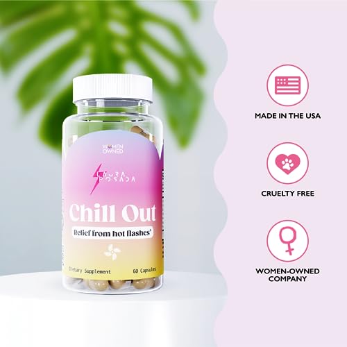 Laura Posada Chill Out - Natural Hot Flash & Night Sweats Relief Formula Menopause Supplements Support - AB Mystery