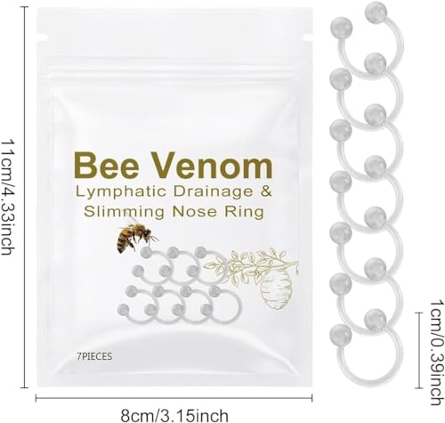 Tarcegta Bee Venom Lymphatic Drainage and Slimming Nose Ring, Bee Venom Lymphatic Drainage - AB Mystery