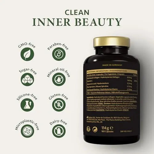 Collagen Capsules 820mg - 180 High Strength Capsules (3 Months Supply) SatinNaturel