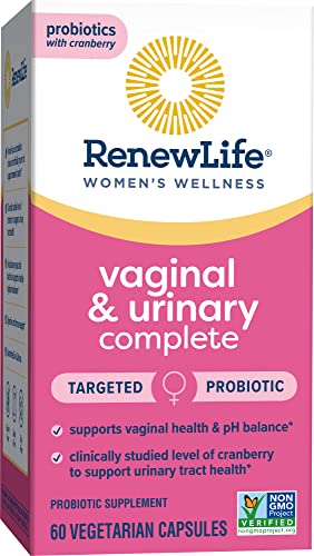 Renew Life Women's Wellness Vaginal and Urinary Probiotic and Cranberry Supplement - AB Mystery