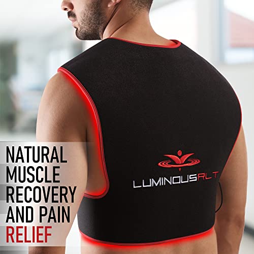 LuminousRLT Red Light Therapy Pad, Adjustable Infrared Light Therapy Back Wrap - AB Mystery