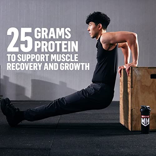 Muscle Milk 100% Whey Protein Powder, Chocolate, 5 Pound, 66 Servings, 25g Protein - AB Mystery