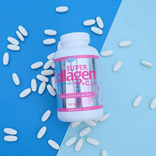 AHS Super Collagen Plus C Tablets - Pack of 250 Tablets (Also 120 + 90 Counts) 3 Sizes! 6000MG PER - AB Mystery