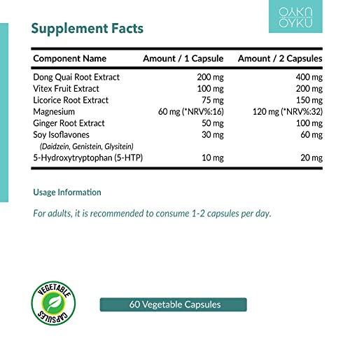 Menopause Supplements for Women. Reduces hot Flashes and Night Sweats. Menopause Relief is Safe - AB Mystery