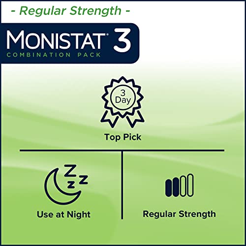 Monistat 3 Day Yeast Infection Treatment for Women, 3 Miconazole Suppository Inserts & External - AB Mystery
