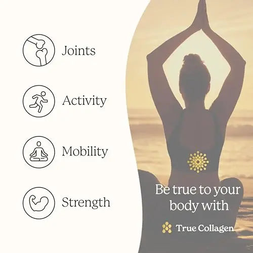 True Collagen Joint Peptides - Pack of 500ml, Berry Flavour | Dietary Supplements with Turmeric & Green Tea Extract - AB Mystery