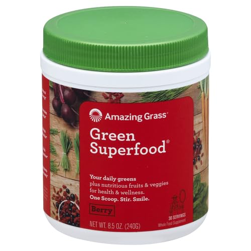Amazing Grass Greens Blend Superfood: Super Greens Powder Smoothie Mix with Organic - AB Mystery
