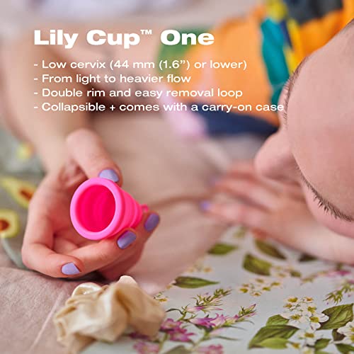 Intimina Lily Cup One - Collapsible Disposable Menstrual Cups for Beginners, Small Menstrual Cup - AB Mystery