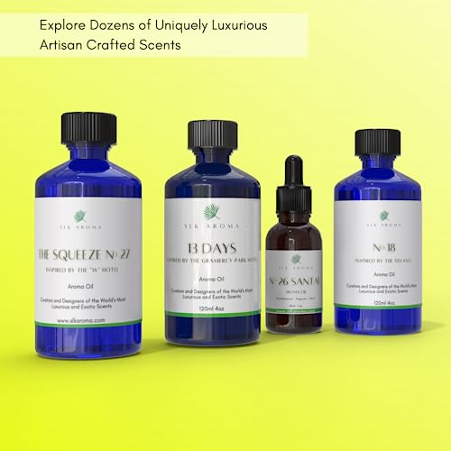 SLK Aroma, Santal Aroma Diffuser Oil, No. 26, Ultra Luxury Niche Blend of The Finest Essential Oils - AB Mystery