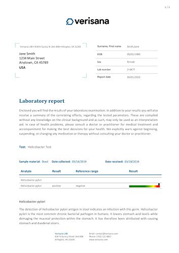 Candida & Helicobacter Test – Lab Testing Kit for Diagnosing Candida and H Pylori in Your Gut – Home Stool Test - AB Mystery