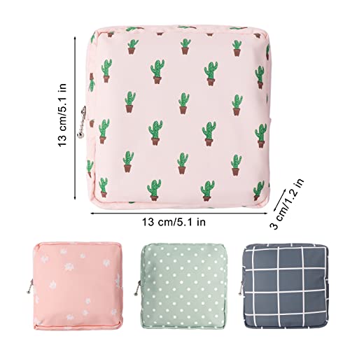 Sanitary Napkin Storage Bag,Portable Sanitary Napkin Storage Pouch Pack of 4 Reusable Menstrual Cup - AB Mystery