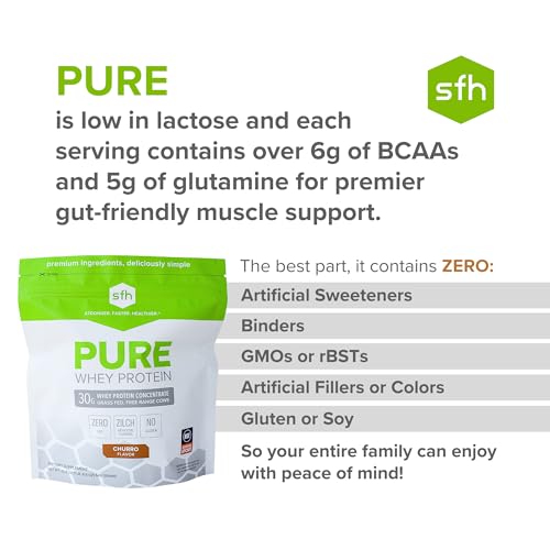 SFH Pure Whey Protein Powder Best Tasting 100% Grass Fed Whey | All Natural - AB Mystery