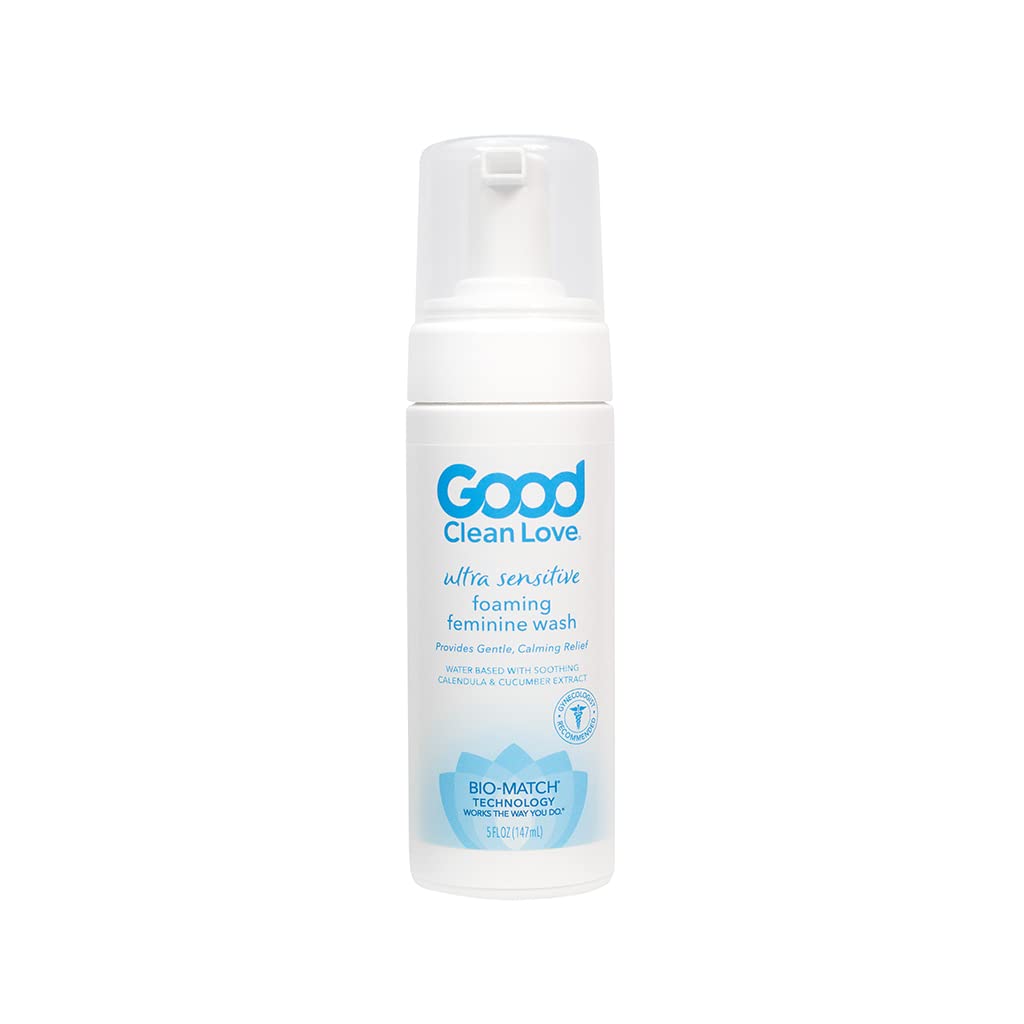 Good Clean Love Ultra Sensitive Foaming Feminine Wash, pH-Balanced Vaginal Soap for Women - AB Mystery