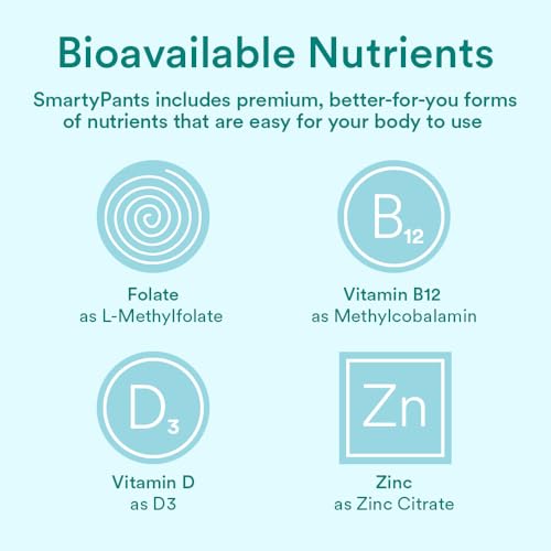 SmartyPants Prenatal Vitamins for Women, Multivitamin Gummies: Omega 3 Fish Oil (EPA/DHA) SmartyPants