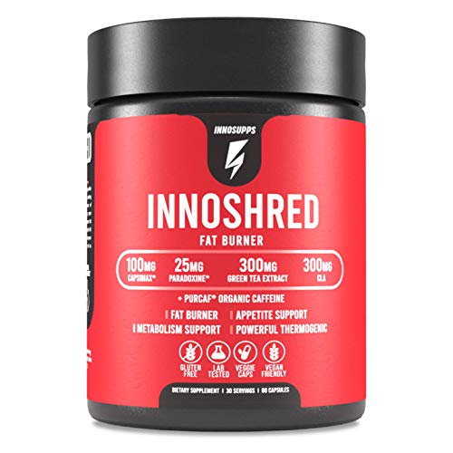 Inno Shred - Day Time Fat Burner | 100mg Capsimax, Grains of Paradise, Organic Caffeine - AB Mystery