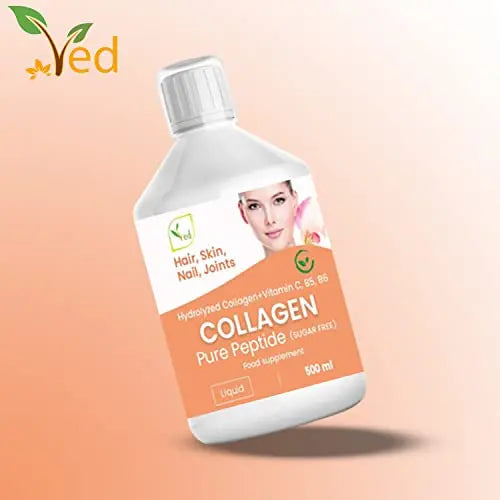 Liquid Collagen Peptides Supplement, Faster Absorption Dietary Hydrolyzed Drink Ved