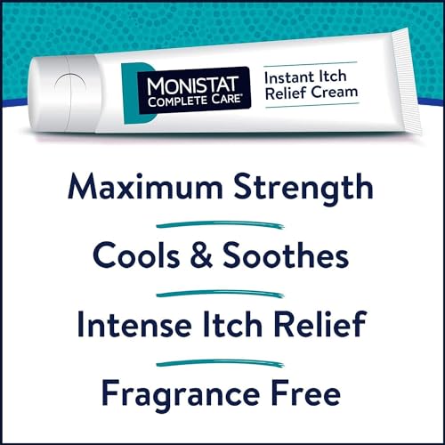 Monistat Care Maximum Strength Instant Itch Relief Cream, 1 Ounce each (Value Pack of 5) - AB Mystery