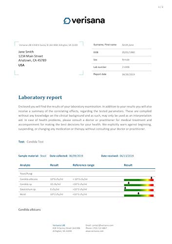 Candida & Helicobacter Test – Lab Testing Kit for Diagnosing Candida and H Pylori in Your Gut – Home Stool Test - AB Mystery