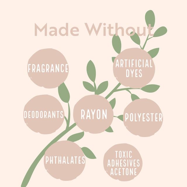 Claene Organic Cotton Panty Liners, Unscented, Thin, Cruelty-Free, Daily, Breathable Organic Panty - AB Mystery