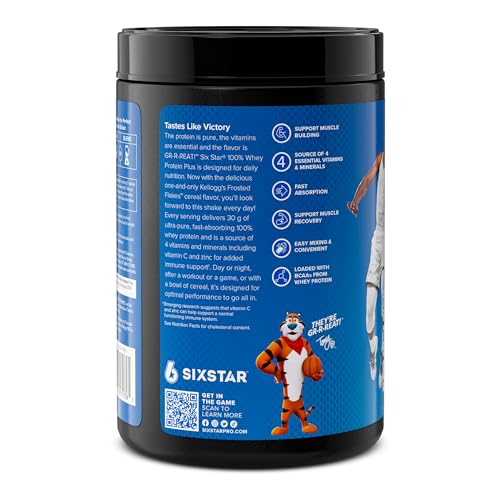 Six Star Whey Protein Powder Plus | Muscle Building & Recovery Plus Immune Support - AB Mystery