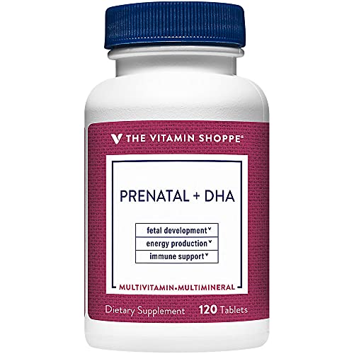 The Vitamin Shoppe Prenatal + DHA Multivitamin, Supports A Healthy Pregnancy & Fetal Development