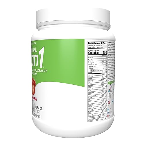 Lean1 Strawberry, 15 Serving tub, Fat Burning Meal Replacement by Nutrition53 - AB Mystery