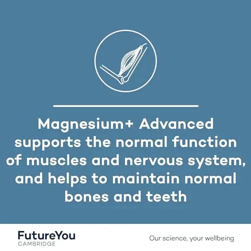FutureYou Magnesium+ Advanced (28 Capsules). High Strength Magnesium Supplements for Women & Men - AB Mystery