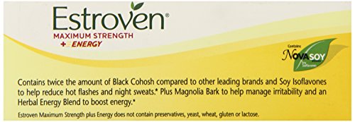 Estroven Maximum Strength + Energy - One Per Day Formula - 60 Caplets - AB Mystery