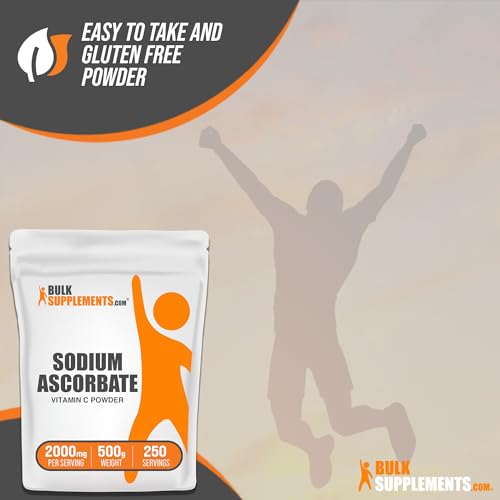BulkSupplements.com Sodium Ascorbate Powder - Antioxidant Powder - Sodium Ascorbate - AB Mystery