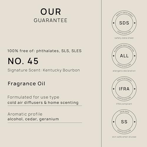 VINEVIDA [16 Fl Oz] Kentucky Bourbon Fragrance Oil for Cold Air Diffusers, Essential Oils for Diffuser Oil - AB Mystery