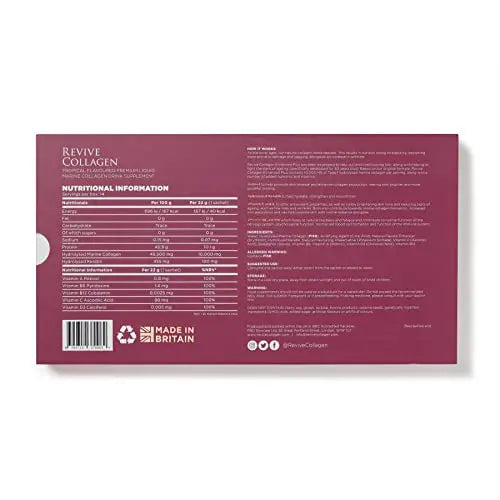 Revive Collagen Enhanced Plus 10,000mg Hydrolysed Marine Collagen Drink with Added Vitamin A & C - AB Mystery