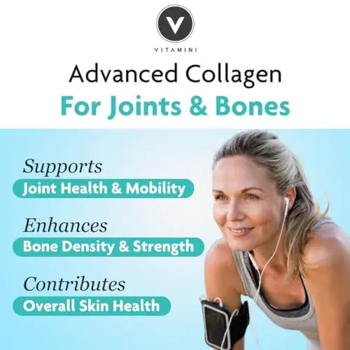 Premium Advanced Collagen Complex for Joint and Bone Health – High Strength Marine Collagen with Vitamin D3, Zinc, and Copper - AB Mystery