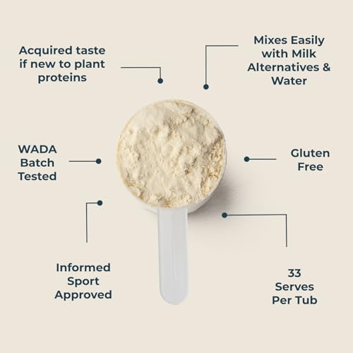 Kinetica Vanilla Flavour Plant Protein 1kg | Blend of Pea and Rice Protein | Vegan Kinetica