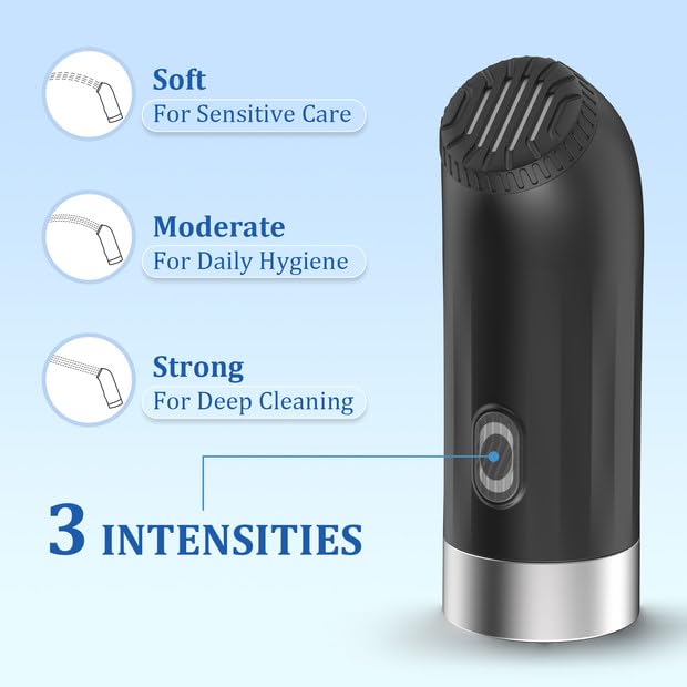 Enema Douches for Men Women, Automatic Anal Douche Cleaner with 3 Speeds, Silicone Enema Nozzles - AB Mystery