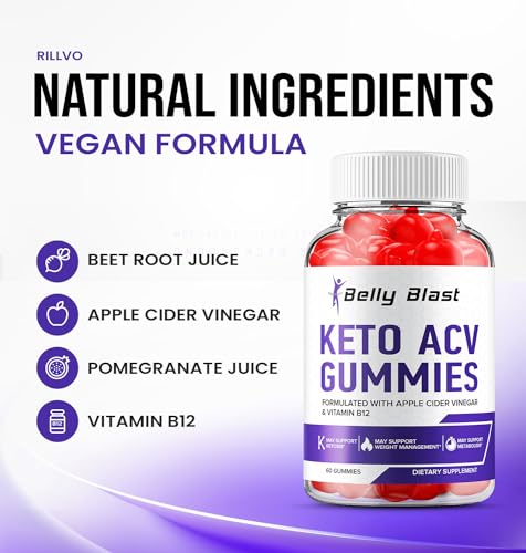 (2 Pack) Belly Blast Keto ACV Gummies - Keto Belly Blast ACV Advanced Formula Belly Blast