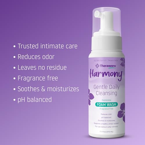 Theraworx Harmony Daily Feminine Care Foam, Gentle Daily Cleansing Fragrance Free, Reduces Odor - AB Mystery