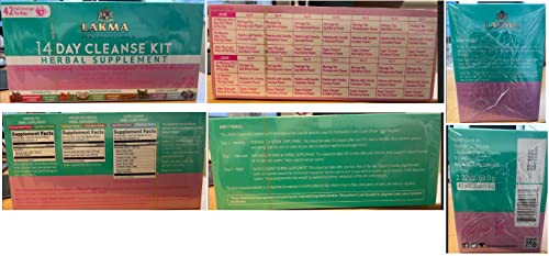 Lakma 14 Day Cleanse Kit Green Tea - 42 Tea Bags - AB Mystery