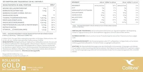 Collibre® Collagen Gold 10000mg 15 x 30ml Strong Liquid Drink - AB Mystery