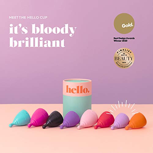 The Hello Cup Extra Small Menstrual Cup, BPA Free, Reusable, Hypoallergenic, Recyclable - AB Mystery