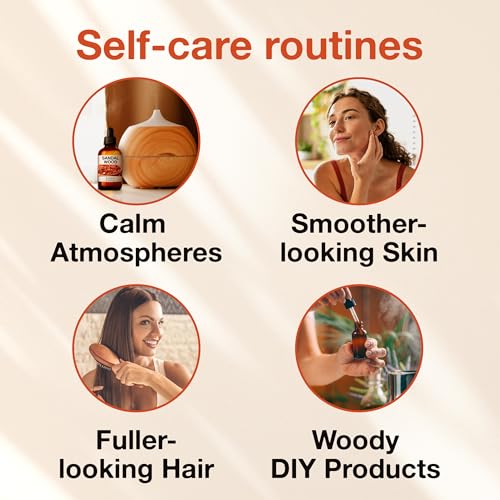 Kukka Sandalwood Essential Oils for Diffuser - 100% Natural Sandalwood Oil - Sandalwood Essential Oil - AB Mystery