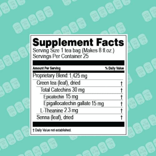 Hyleys Slim Tea Goji Berry Flavor - Weight Loss Herbal Supplement Cleanse and Detox - AB Mystery