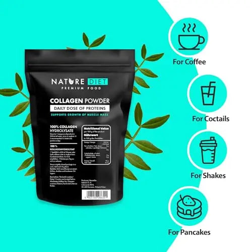 Nature Diet - Collagen Powder 600 g | Hydrolysate | Unflavored | Collagen Peptides | Source of Protein - AB Mystery