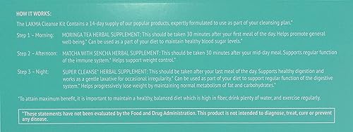 Lakma 14 Day Cleanse Kit Green Tea - 42 Tea Bags - AB Mystery