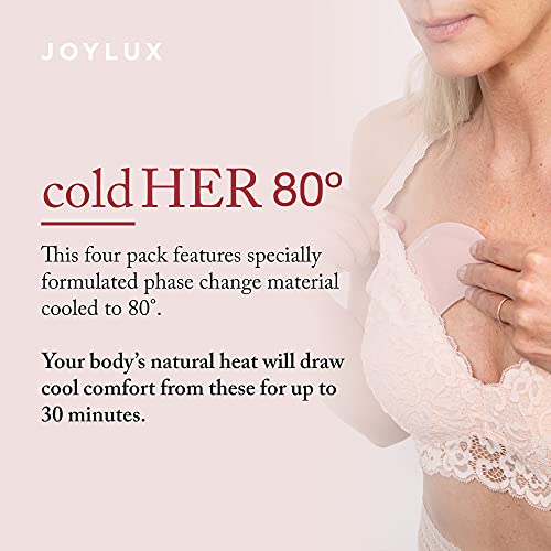 Joylux coldHER 80 Bra Inserts | Menopause Relief | Hot Flash Relief | Menopause Support, 80 Degrees - AB Mystery